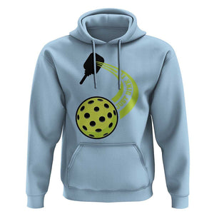 Pickleball Hoodie Just Dink It Pickle Ball Sports TS11 Light Blue Print Your Wear