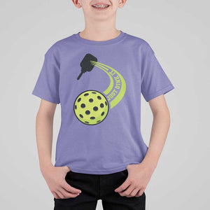 Pickleball T Shirt For Kid Just Dink It Pickle Ball Sports TS11 Violet Print Your Wear