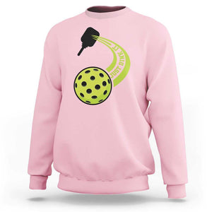 Pickleball Sweatshirt Just Dink It Pickle Ball Sports TS11 Light Pink Print Your Wear
