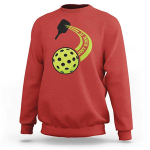 Pickleball Sweatshirt Just Dink It Pickle Ball Sports TS11 Red Print Your Wear
