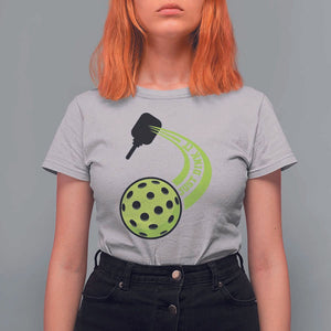 Pickleball T Shirt For Women Just Dink It Pickle Ball Sports TS11 Ice Gray Print Your Wear