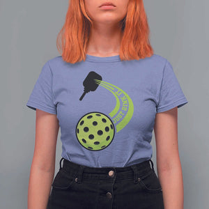 Pickleball T Shirt For Women Just Dink It Pickle Ball Sports TS11 Violet Print Your Wear