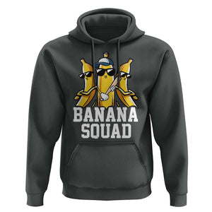 Funny Banana Squad Hoodie Baseball Bat Cute Halloween Costume TS11 Dark Heather Print Your Wear