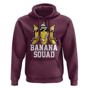 Funny Banana Squad Hoodie Baseball Bat Cute Halloween Costume TS11 Maroon Print Your Wear