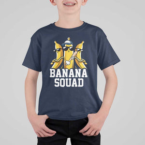 Funny Banana Squad T Shirt For Kid Baseball Bat Cute Halloween Costume TS11 Navy Print Your Wear