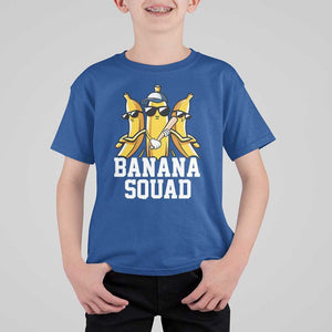 Funny Banana Squad T Shirt For Kid Baseball Bat Cute Halloween Costume TS11 Royal Blue Print Your Wear