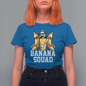 Funny Banana Squad T Shirt For Women Baseball Bat Cute Halloween Costume TS11 Royal Blue Print Your Wear