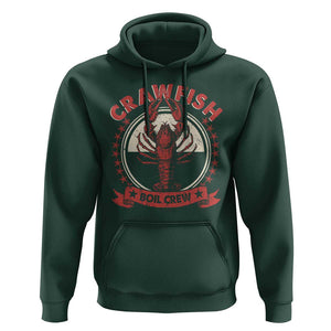 Funny Crawfish Boil Crew Hoodie Cajun Seafood Boil Lover Party TS11 Dark Forest Green Print Your Wear