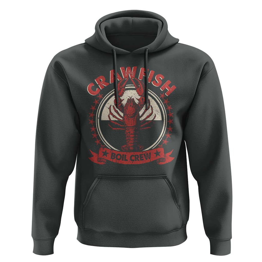 Funny Crawfish Boil Crew Hoodie Cajun Seafood Boil Lover Party TS11 Dark Heather Print Your Wear