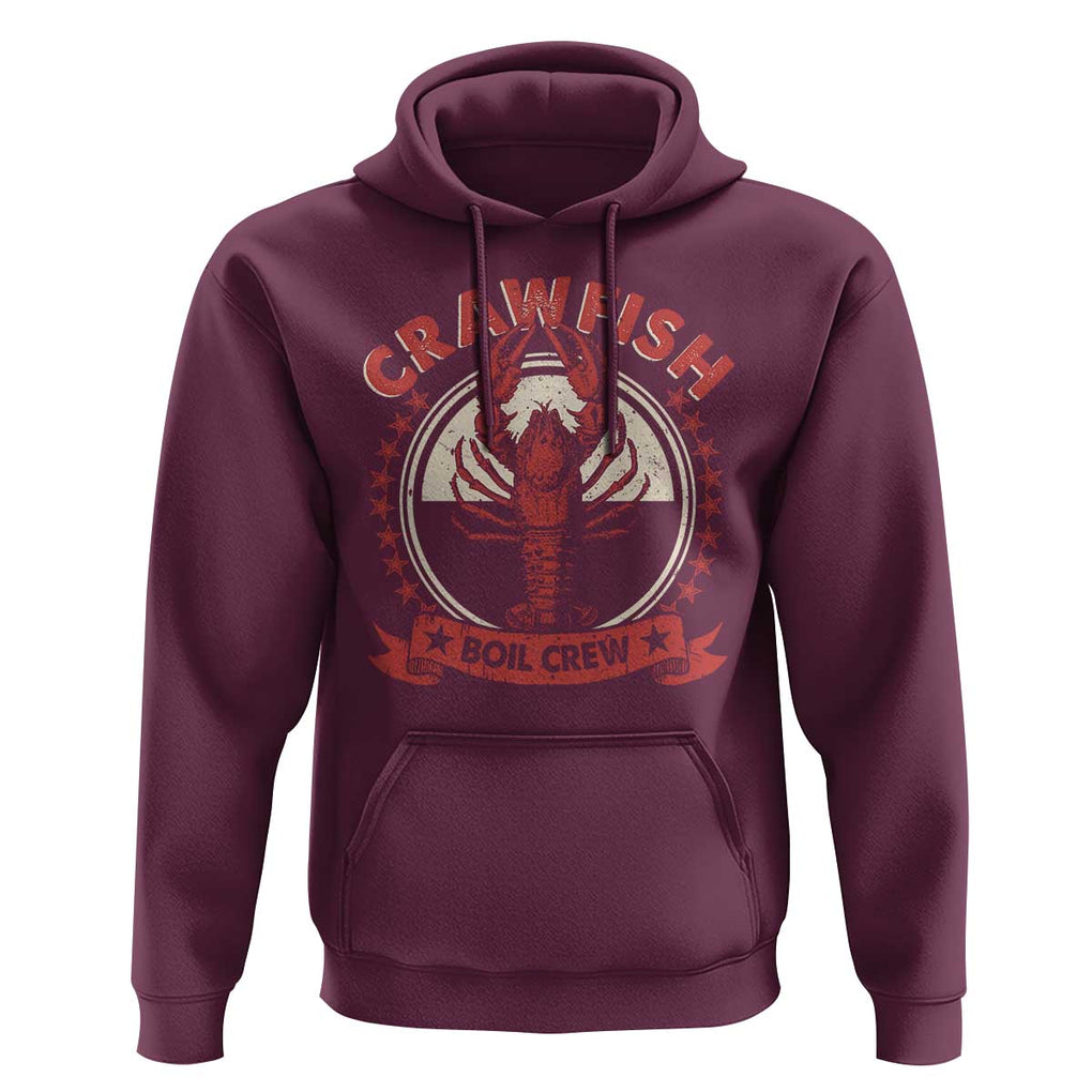 Funny Crawfish Boil Crew Hoodie Cajun Seafood Boil Lover Party TS11 Maroon Print Your Wear
