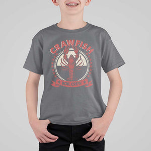 Funny Crawfish Boil Crew T Shirt For Kid Cajun Seafood Boil Lover Party TS11 Charcoal Print Your Wear
