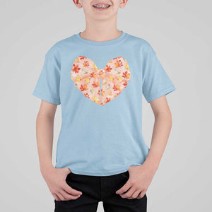 Coquette Canadian Girly T Shirt For Kid Canada Day Flag Maple Leaf Orange Bow Girls Aesthetic TS11 Light Blue Print Your Wear