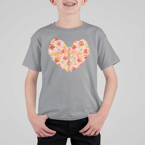 Coquette Canadian Girly T Shirt For Kid Canada Day Flag Maple Leaf Orange Bow Girls Aesthetic TS11 Sport Gray Print Your Wear
