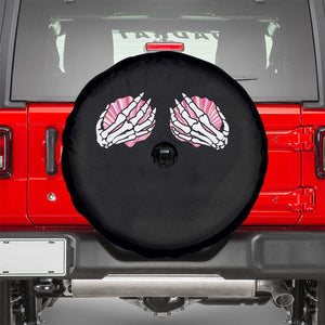 Funny Skeleton Hands Seashell Bikini Halloween Beach Spare Tire Cover TS11 Black Print Your Wear