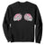 Funny Skeleton Hands Seashell Bikini Halloween Beach Sweatshirt TS11 Black Print Your Wear