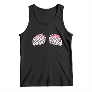 Funny Skeleton Hands Seashell Bikini Halloween Beach Tank Top TS11 Black Print Your Wear