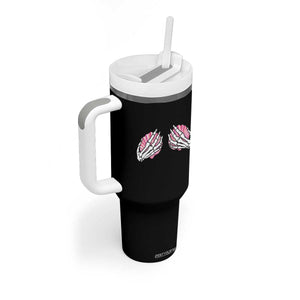 Funny Skeleton Hands Seashell Bikini Halloween Beach Tumbler With Handle TS11 Print Your Wear