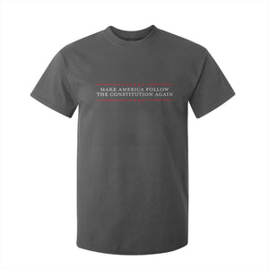 Funny Make America Follow The Constitution Again T Shirt For Kid TS11 Dark Heather Print Your Wear