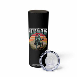 Funny Mountain Hikers Skinny Tumbler The Hiking Warrior Retro Forest Sunset TS11 Print Your Wear