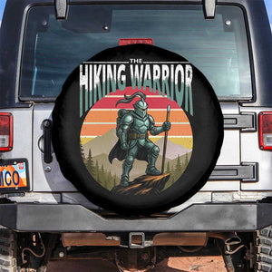 Funny Mountain Hikers Spare Tire Cover The Hiking Warrior Retro Forest Sunset TS11 No hole Black Print Your Wear