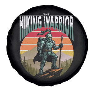 Funny Mountain Hikers Spare Tire Cover The Hiking Warrior Retro Forest Sunset TS11 Print Your Wear