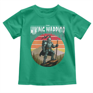 Funny Mountain Hikers Toddler T Shirt The Hiking Warrior Retro Forest Sunset TS11 Irish Green Print Your Wear