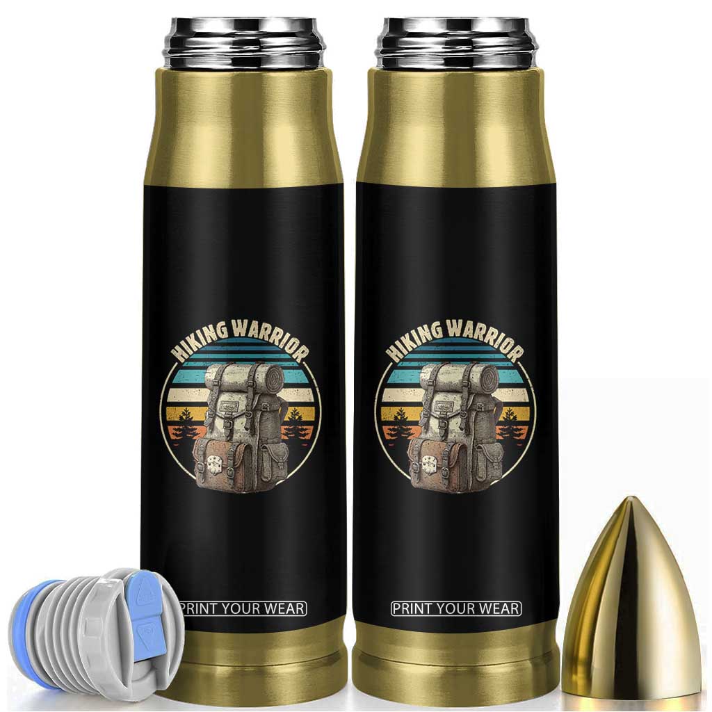Funny Hiking Warrior Retro Backpack Nature Adventure Bullet Tumbler TS11 Black Print Your Wear