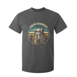 Funny Hiking Warrior Retro Backpack Nature Adventure T Shirt For Kid TS11 Dark Heather Print Your Wear