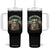 Funny Hiking Warrior Retro Backpack Nature Adventure Tumbler With Handle TS11 One Size: 40 oz Black Print Your Wear