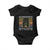 Funny Gardening Because Murder Is Wrong Baby Onesie Retro Black Cat Plant Lover TS11 Black Print Your Wear