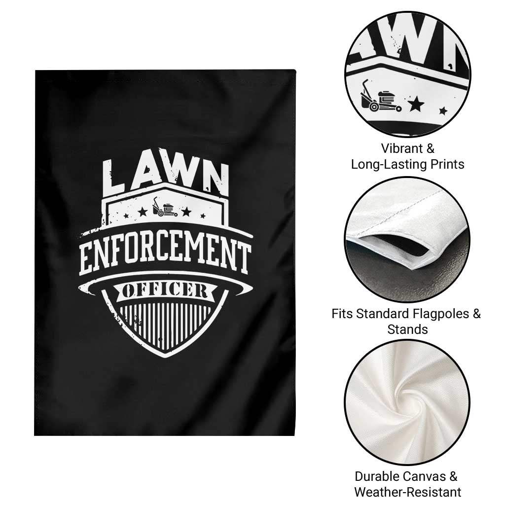 Funny The Lawn Enforcement Officer Garden Flag Gardening Lawn Mower Father's Day TS11 Print Your Wear