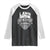 Funny The Lawn Enforcement Officer Raglan Shirt Gardening Lawn Mower Father's Day TS11 Black White Print Your Wear