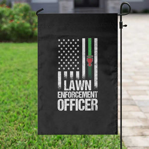 Funny Lawn Enforcement Officer Garden Flag Gardening Lawn Mower American Flag TS11 Print Your Wear