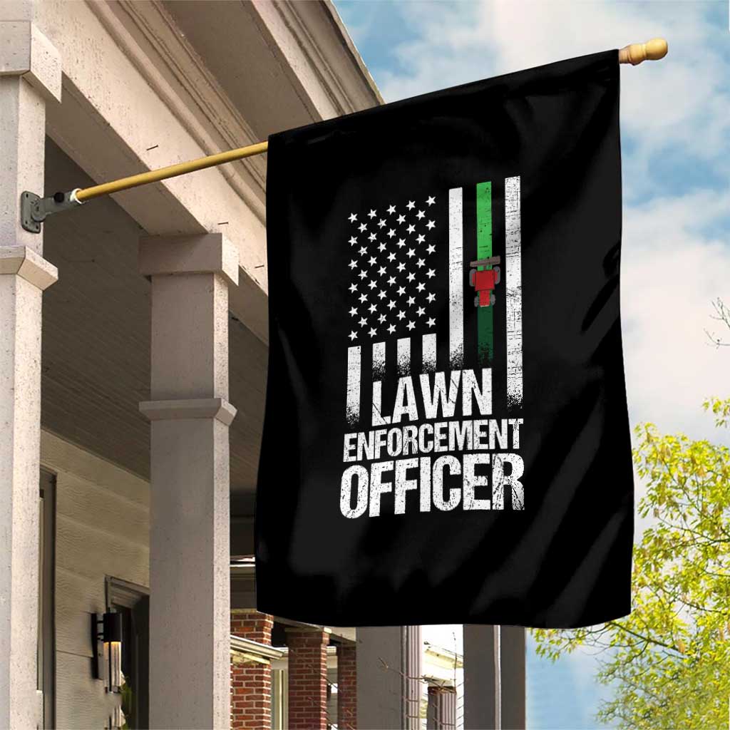 Funny Lawn Enforcement Officer Garden Flag Gardening Lawn Mower American Flag TS11 Print Your Wear