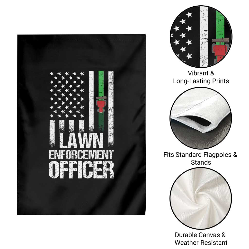 Funny Lawn Enforcement Officer Garden Flag Gardening Lawn Mower American Flag TS11 Print Your Wear