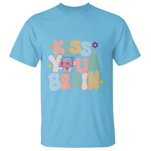 Funny Special Education Teacher T Shirt Kiss Your Brain Retro Groove Flower Star TS11 Sky Print Your Wear