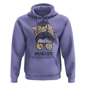 Paraprofessional Teacher Hoodie Para Life Messy Bun Sunglasses School Supplies TS11 Violet Print Your Wear