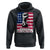 Trump Presient Never Surrender 2024 Hoodie US Flag Raised Fist TS11 Black Print Your Wear