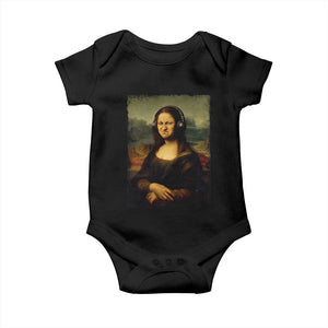 Funny Mona Lisa Bass Face Music Lovers DJs Baby Onesie