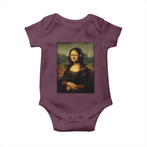 Funny Mona Lisa Bass Face Music Lovers DJs Baby Onesie