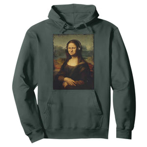 Funny Mona Lisa Bass Face Music Lovers DJs Hoodie