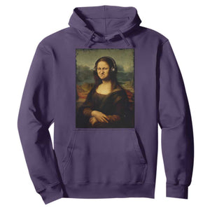 Funny Mona Lisa Bass Face Music Lovers DJs Hoodie