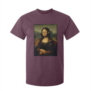 Funny Mona Lisa Bass Face Music Lovers DJs T Shirt For Kid