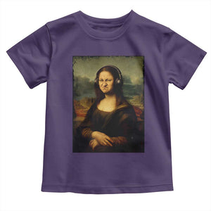 Funny Mona Lisa Bass Face Music Lovers DJs Toddler T Shirt