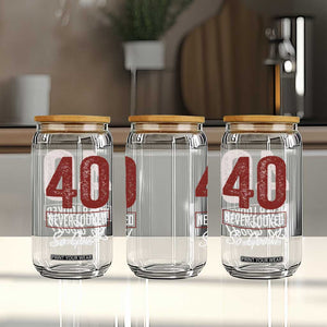 40 Never Looked So Good Funny 40th Birthday Glass Can