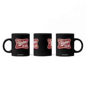 50th Birthday Beer Lover Vintage 1976 Limited Edition Coffee Mug Red Metal Beer Soft Sign Graphic