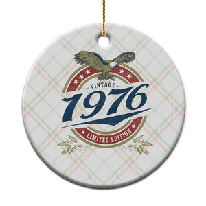 50th Birthday Beer Lover Vintage 1976 Limited Edition Ceramic Ornament Bald Eagle