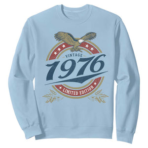 50th Birthday Beer Lover Vintage 1976 Limited Edition Sweatshirt Bald Eagle
