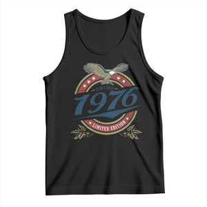 50th Birthday Beer Lover Vintage 1976 Limited Edition Tank Top Bald Eagle