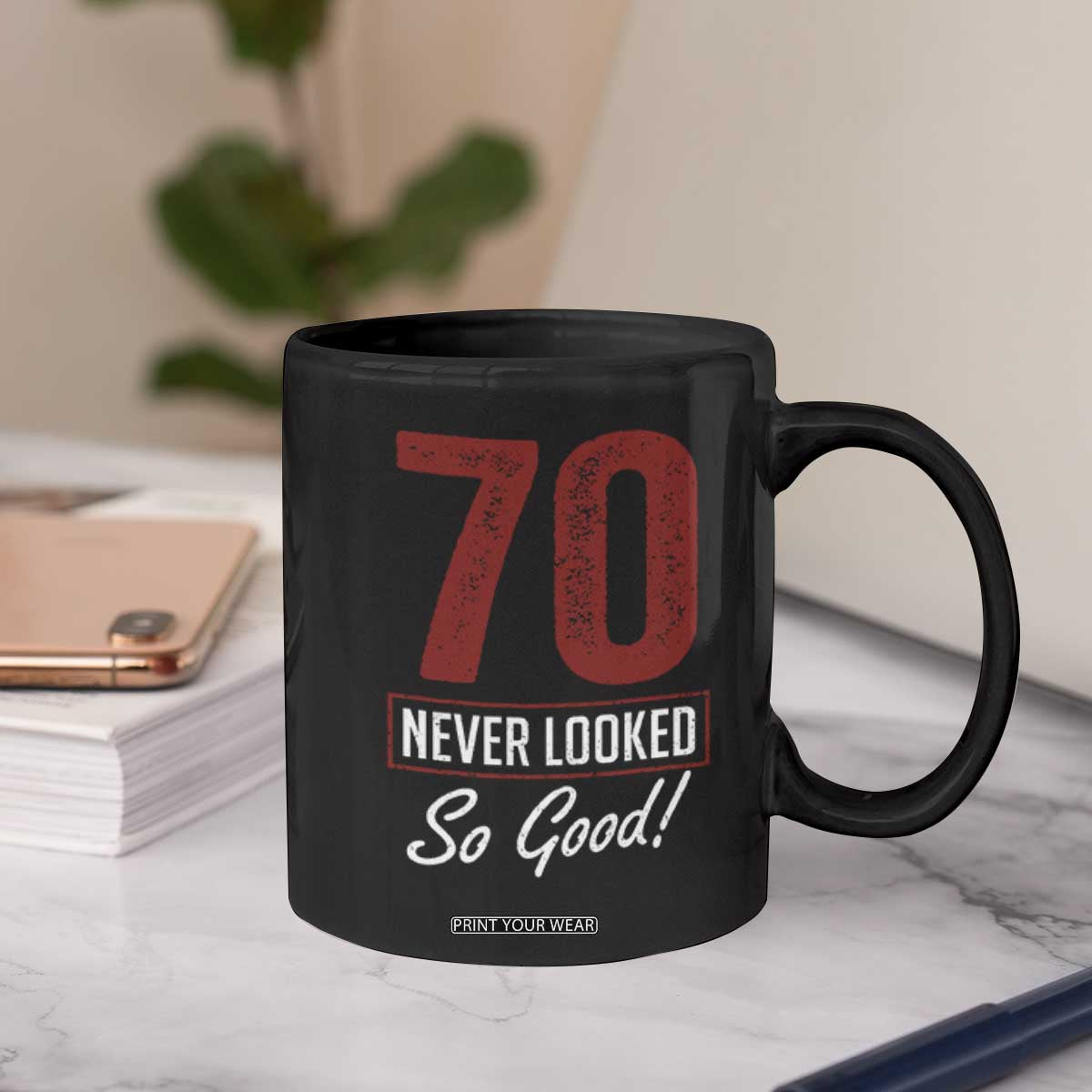 70 Never Looked So Good Funny 70th Birthday Coffee Mug